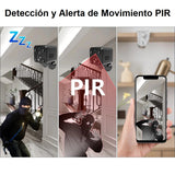 Mini Cámara 4G-LTE HD 1080p c/Visión Nocturna, Detección de Movimiento PIR y Angulo de Visión 140°