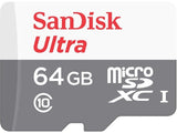 Tarjeta de Memoria SanDisk Ultra microSDXC Clase 10 UHS-I 80MB/s 64GB