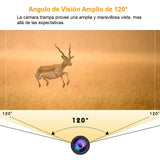 Cámara TRAMPA/EXTERIORES HD 1080p 20MP c/Detección de Movimiento, Visión Nocturna y Duración de 6 meses (Camuflada)