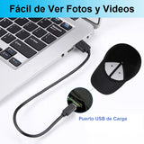 Mini Camara WiFi HD 1080p en GORRA DEPORTIVA c/Deteccion de Movimiento