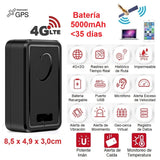 Rastreador GPS/LBS y Micrófono 4G LTE/CAT1 + 2G GSM/GPRS/EDGE IP65 c/Imán y Batería 5000mAh