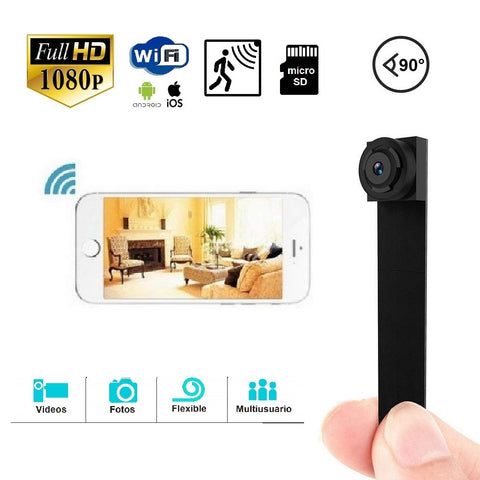 Mini Cámara WiFi HD 1080p PARA ADAPTAR c/Detección de Movimiento