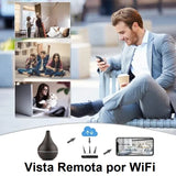 Mini Cámara WiFi HD 1080p en VAPORIZADOR / DIFUSOR DE AROMAS c/ Detección de Movimiento y 16GB