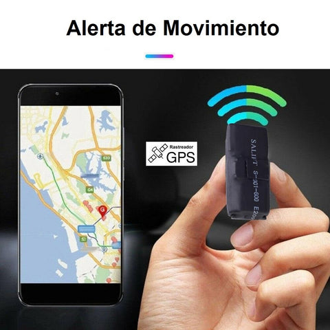 Mini Rastreador GPS/WiFi/LBS 2G GSM/GPRS c/Micrófono, SOS y