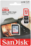 Tarjeta de Memoria SanDisk Ultra SDHC Clase 10 UHS-I 120MB/s 32GB